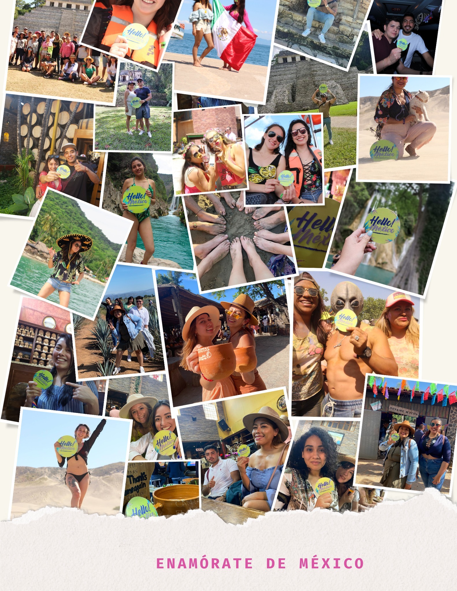 Enamórate de México collage